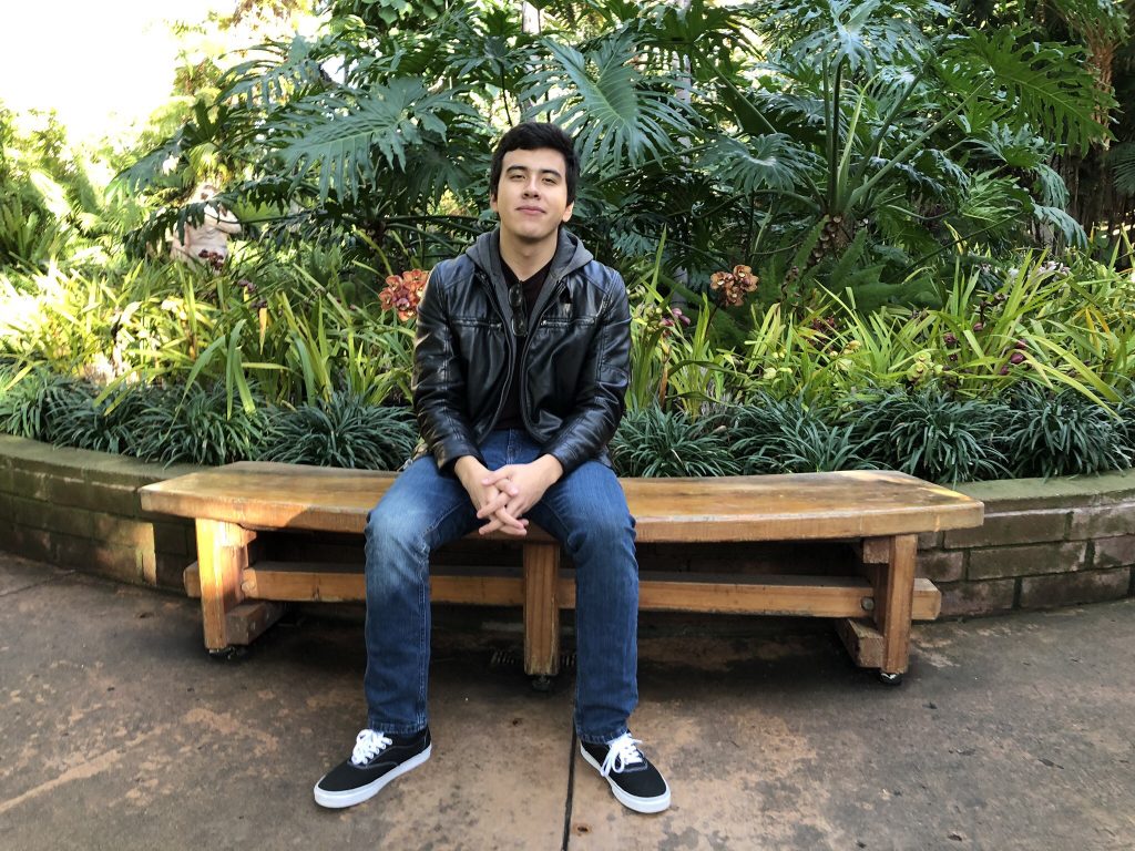 Adrian on a bench